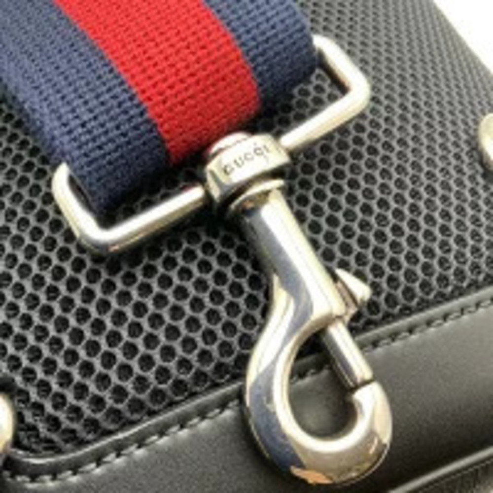 GUCCI Soft GG Supreme Belt Bag Body Bum Crossbody Belt Waist Clutch Black Gray - Picture 10 of 11